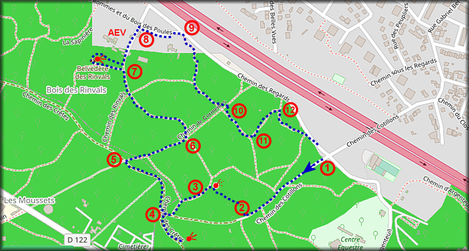 01.3 Plan du circuit de promenade en couleur